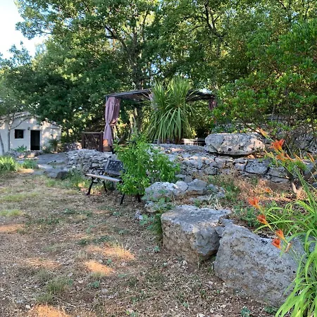 Le Mazet, Studio Avec Terrasse Et Acces Piscine Saint Alban Auriolles Exterior photo